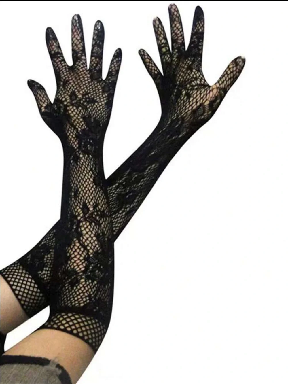 Dark Romance Lace Fishnet Long Gloves NEW 🏷️